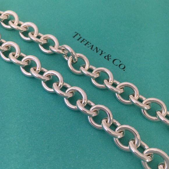 Tiffany & Co Heart Tag Toggle Necklace Authentic in Serling Silver Blank Heart - Picture 10 of 10